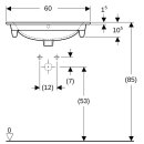 Geberit 122260000 Renova Plan M&ouml;belwaschtisch, 60x48cm