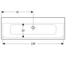 Geberit 500276001 Xeno2 M&ouml;belwaschtisch, 140x48cm