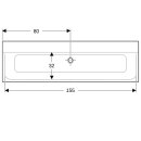 Geberit 500278001 Xeno2 M&ouml;belwaschtisch, 160x48cm