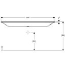 Geberit 500278001 Xeno2 M&ouml;belwaschtisch, 160x48cm