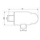 Hansa 290019-33 Wandanschlussbogen HANSA 2900