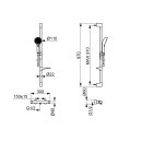Hansa 48130431 Brausebatt. m. Brausegarnitur