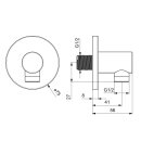 Hansa 5118017381 Wandanschlussbogen HANSA 5118 Ros.
