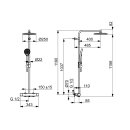 Hansa 6515920180 Regenbrause-Duscharmatur HANSAVIVA