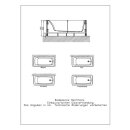 Hoesch 121917 Zub. Untergestell f&uuml;r WW Rechteck