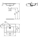 Ideal Standard E066801 Waschtisch Eurovit, 1 Hl., m.&Uuml;l.,