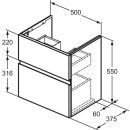 Ideal Standard E3378Y2 M&ouml;belwaschtischunterschrank Finesse