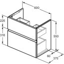 Ideal Standard E3379Y1 M&ouml;belwaschtischunterschrank Finesse