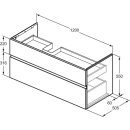 Ideal Standard E3447US MWT-Unterschrank Finesse Siphon links