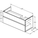Ideal Standard E3448UR MWT-Unterschrank Finesse Siphon re.