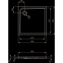 Ideal Standard K517201 Quadrat-Brausewanne Ultra Light