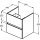 Ideal Standard R0256Y8 Meuble bas MWT-Eurovit+ 2 tiroirs