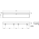 Ideal Standard S062701 Reihenwaschtisch Silhouette f.4 Pers.