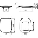 Ideal Standard T318101 WC-Sitz m.Sitzpuffer u.Scharniersatz