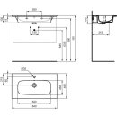 Ideal Standard T462001 M&ouml;belwaschtisch i.life A 1 Hl. m.&Uuml;l.