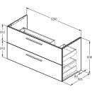 Ideal Standard T5587NX MWT-Unterschrank i.life B 2 Ausz&uuml;ge