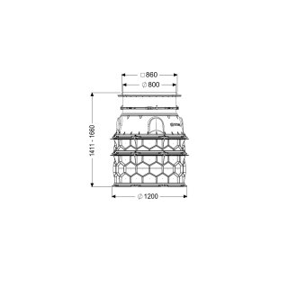 KESSEL-Schachtmodul LW 1000 Bodenplatte