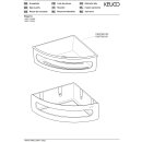 KEUCO 11657250001 Eckschwammkorb Elegance 11657,