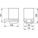 KEUCO 12750299000 Glashalter Collection Moll 12750,
