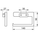 KEUCO 12762210000 Toilettenpapierhalter Col. Moll 12763