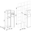 KEUCO 44976013701 Modul WC 2 Plan Integral li. 44976,