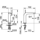 KEUCO 51502250100 EHM-WT-Mischer 150 Edition 400 51502,