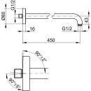 KEUCO 51688290400 Brausearm Elegance 51688,