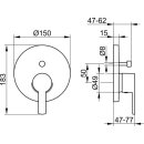 KEUCO 53972010281 EHM-Wannenmischer Plan blue 53972