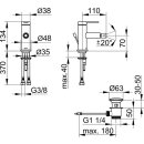 KEUCO 59509213000 EHM-Bidetmischer IXMO 59509