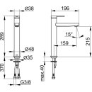 KEUCO 59510253100 EHM-WT-Mischer 210 IXMO 59510