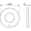 KEUCO 59556290091 Wandrosette IXMO 59556, f&uuml;r Ab- und