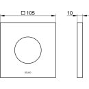 KEUCO 59556290092 Wandrosette IXMO 59556, f&uuml;r Ab- und