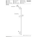 KEUCO 59585210902 Brausestange IXMO 59585, eckig,