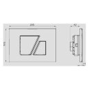 Sanit 16.707.93..0000 Bet&auml;tigungsplatte S707 mattchrom