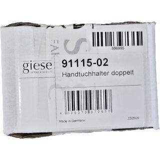 GIESE 91115-02 Handtuchhalter ausziehbar L:300/485 mm 2tlg. rund, GIESE # 91115        verchr.