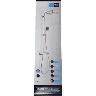 Grohe Vitalio Comfort - Duschset mit Thermostat, Durchmesser 25 cm, Chrom