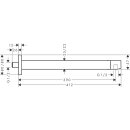 HANSGROHE 24337340 Brausearm E 390mm BBC