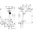 HANSGROHE 24591700 Showerpipe Raindance Alive Q