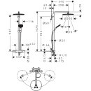 HANSGROHE 24593000 Showerpipe Raindance Alive S Puro