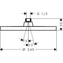 HANSGROHE 28056670 Activera S Kopfbrause 240 1jet
