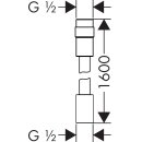 AXOR 28128950 Brausenschlauch Axor 1600mm BB