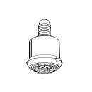 HANSGROHE 28496000 Kopfbrause Clubmaster mit Quiclean