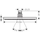 HANSGROHE 28821340 Kopfbrause Raindance S 240 1jet