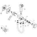 HANSGROHE 29233000 Handbrause Bidette E f.Warmwasser