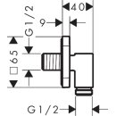 AXOR 36739250 Wandanschluss Axor Wall outlet Fine
