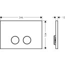 AXOR 42530340 Dr&uuml;ckerplatte Axor FlushPlate BBC