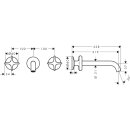 AXOR 48430000 3-Loch Wannenarmatur AXOR One