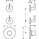 AXOR 48722990 Thermostatmodul Unterputz AXOR One