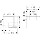 HANSGROHE 54253550 Waschtischunterschrank Xilesa E