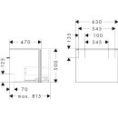 HANSGROHE 54255780 Waschtischunterschrank Xilesa E